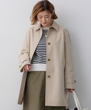 23区 【先行予約】エアータンブラー TCギャバジン ステンカラー コート