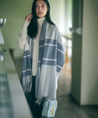 23区 S 【滝沢眞規子さん着用/洗える】ピュアカシミヤ タートルネック ニット ホワイト系