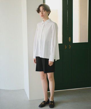 #Newans 【ANSWER for Co-Creation】バックフレアシャツ ホワイト系