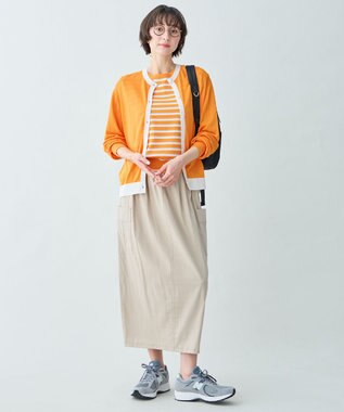 ANY ツインニットセット（ノースリーブニット＋カーディガン） マリーゴールド