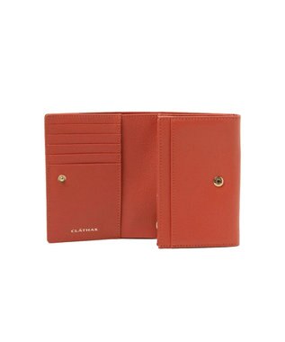 CLATHAS イヴェット 二つ折り財布 オレンジ