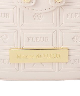 Maison de FLEUR FLEURチョコレートキューブバッグ Ecru