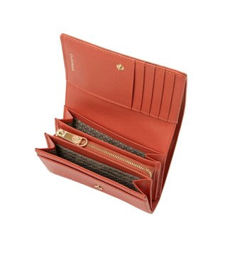 CLATHAS イヴェット 二つ折り財布 オレンジ