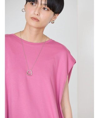 AMERICAN HOLIC 接触冷感フレンチスリーブカットチュニック Pink