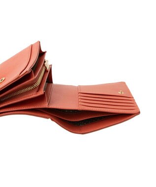 CLATHAS イヴェット 二つ折り財布 オレンジ