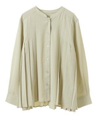 earth music&ecology バックプリーツブラウス Mint Green