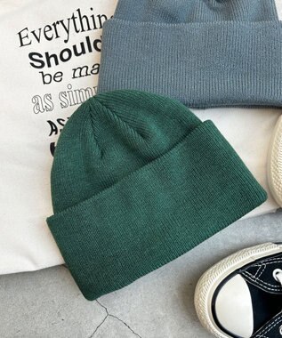 WEGO カラーショートビーニー グリーンその他