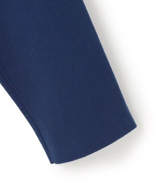 23区 L 【洗える】ダブルフェイスニット パーカー ブルー系