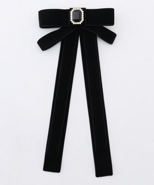 組曲 ベロアリボン ヘアクリップ