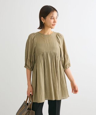 Green Parks ＢＰ　ボリュームスリーブチュニック Khaki