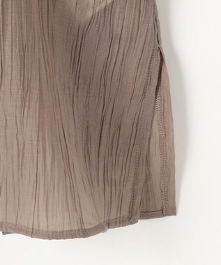 ANY L バルーンスリーブスキッパーブラウス モカ