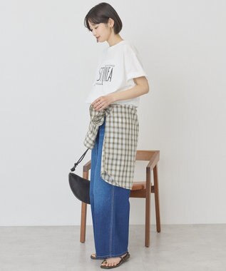 AMERICAN HOLIC COASTLINEA ロゴTシャツ Charcoal Gray