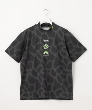 PW CIRCULUS 【UVカット / 吸水速乾 / 伸縮性抜群】【MEN】ジラフモック T ブラック系5