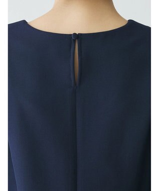 Green Parks AnriettMusee パフスリーブペプラムブラウス Dark Navy