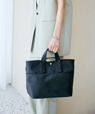 TOPKAPI 【Breath TOPKAPI】Bright ブライト カラーブロック A4 トートバッグ ブラック