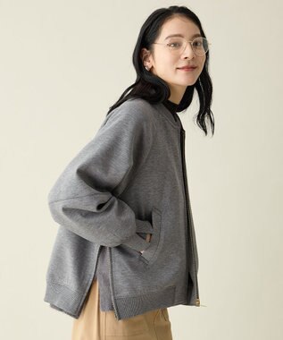 ANY サイドジップダンボールブルゾン グレー