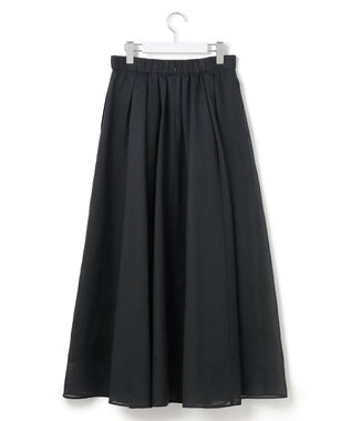 23区 S 【洗える】シアービエラ ギャザー スカート ブラック系