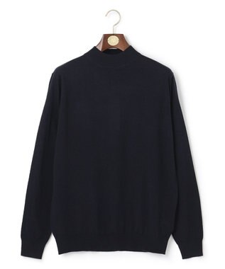 J.PRESS MEN モックネック ニット ネイビー系