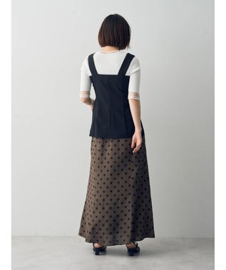 YECCA VECCA リネンライクビスチェベスト Black