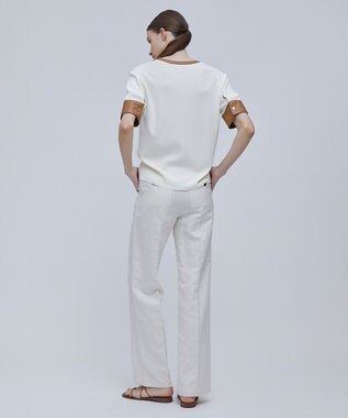 BEIGE， NADIA / ブラウスニットトップス Ecru x Camel