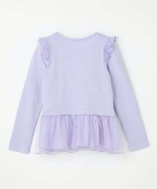 ANY KIDS 裾チュール 長袖 Tシャツ ラベンダー