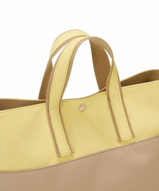 TOPKAPI 【Breath TOPKAPI】Bright ブライト カラーブロック A4 トートバッグ レモンイエロー