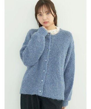 earth music&ecology ブークレカーディガン Dark Blue