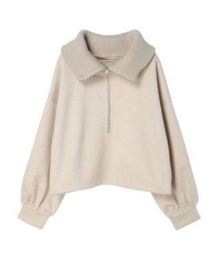 Green Parks ・ＥＬＥＮＣＡＲＥ　ＤＵＥ　スエードポンチハーフＺＩＰ Ivory