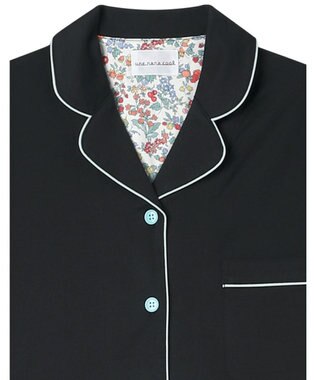 une nana cool 【綿100%】60/2 やわらか天竺 半袖開襟パジャマ MADE WITH LIBERTY FABRIC