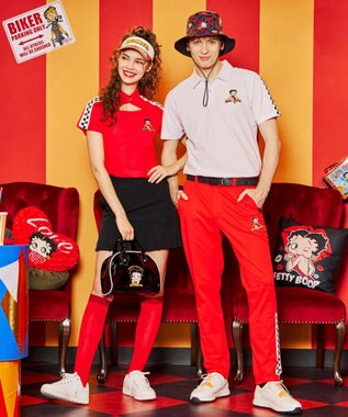 FILA GOLF／marie claire 【LOUDMOUTH×Betty Boop™】 カートバッグ Black