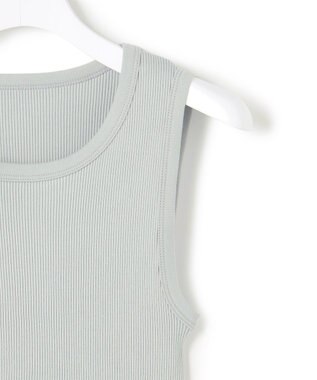 ICB オーガニックリブ タンクトップ スモーキーサックス