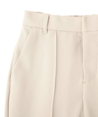 earth music&ecology センターシームフレアパンツ Light Beige