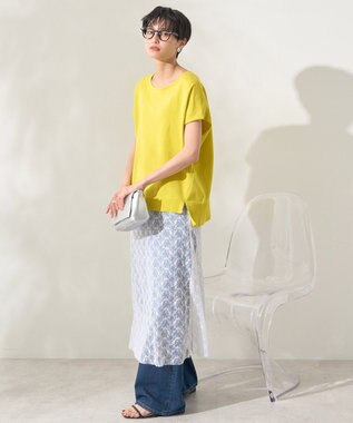 AMERICAN HOLIC フレンチスリーブニットプルオーバー Lime Green