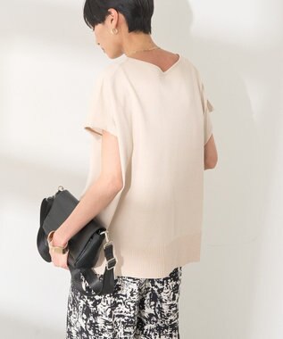 AMERICAN HOLIC フレンチスリーブニットプルオーバー Light Beige