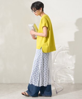 AMERICAN HOLIC フレンチスリーブニットプルオーバー Lime Green