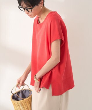 AMERICAN HOLIC フレンチスリーブニットプルオーバー Red