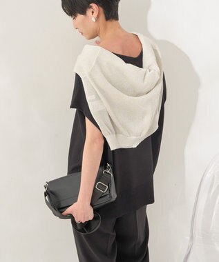 AMERICAN HOLIC フレンチスリーブニットプルオーバー Black