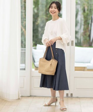 ANY SIS 【接触冷感・UVケア】ニットフーディー カーディガン オフ