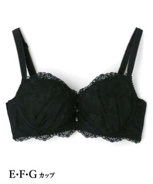 San-ai Resort（三愛水着楽園） エレガントコレクション【2503】単品ブラEFGカップ 【背中すっきり】 ブラック
