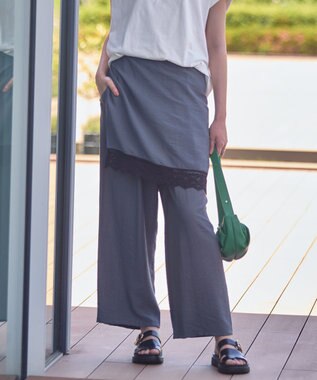 Green Parks ラップ付きパンツ Gray