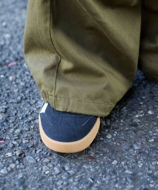 WEGO 【ウエストゴム/XSSMサイズ展開】ツイルイージーカーゴパンツ カーキ