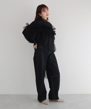 Green Parks ・ＥＬＥＮＣＡＲＥ　ＤＵＥ　チュールドッキングブラウ Black