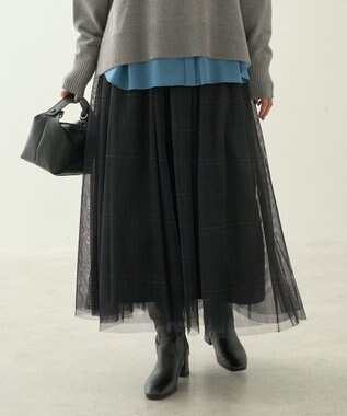 AMERICAN HOLIC チュールギャザースカート Check