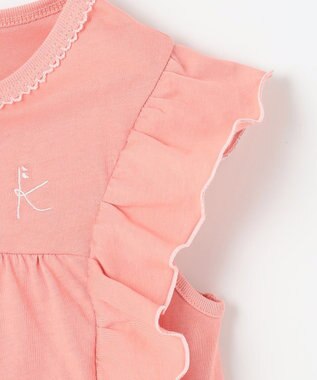 組曲 KIDS 【110-140㎝】フリフリフリル チュニック アプリコット系