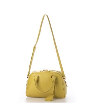 UNBILLION 【テレビ ドラマ着用アイテム】カシュカシュ cachecache / シボフェイクレザー2wayボストンバッグ イエロー