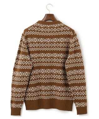 J.PRESS MEN 【WEB限定】フェアアイルクルーネックニット ベージュ系