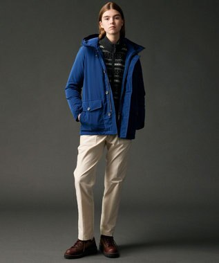 JOSEPH ABBOUD MOUNTAIN 【軽量/ソフト】ラム×モールジャカード ニットブルゾン グレー系7