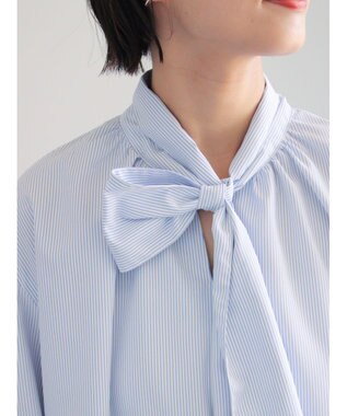 Te chichi ビッグボウタイブラウス サックスブルー