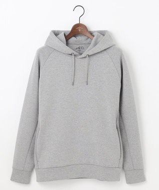 JOSEPH ABBOUD MOUNTAIN 【軽量/ソフト/イージーケア】ソフトダンボール ニット パーカー ライトグレー系