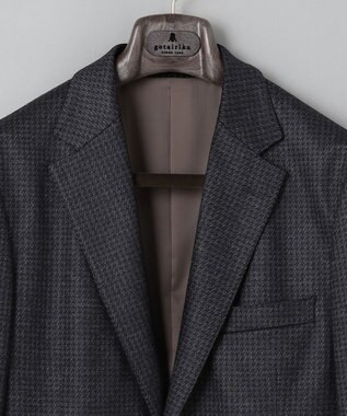 GOTAIRIKU セットアップ対応【2WAYストレッチ/シワになりにくい】T/W ジャージージャケット_千鳥柄 グレー系8